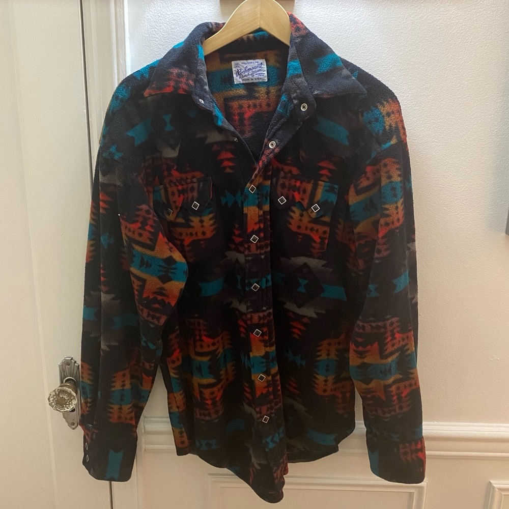 Rockmount Native Pattern Fleece Western Shirt